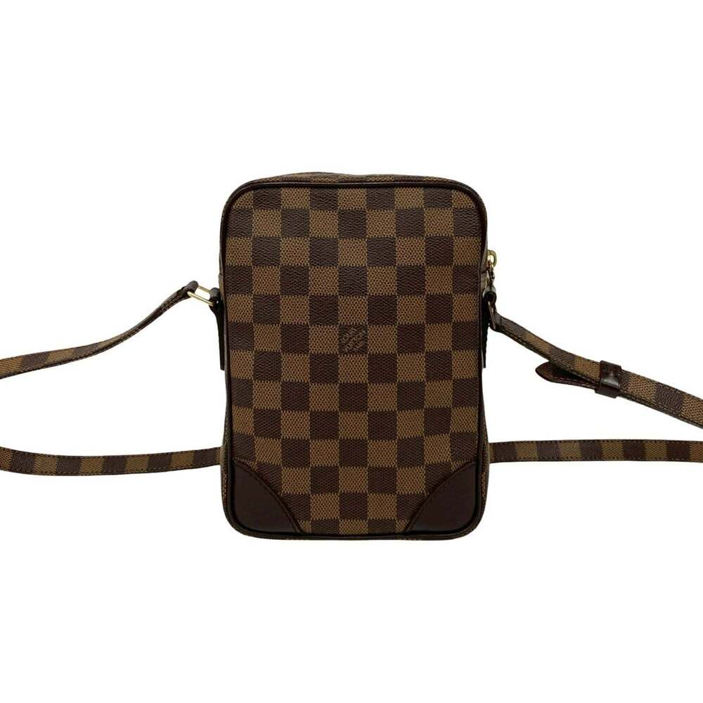 LOUIS VUITTON Authentic Brown Damier Leather Pochette Shoulder Bag - Picture 3 of 10
